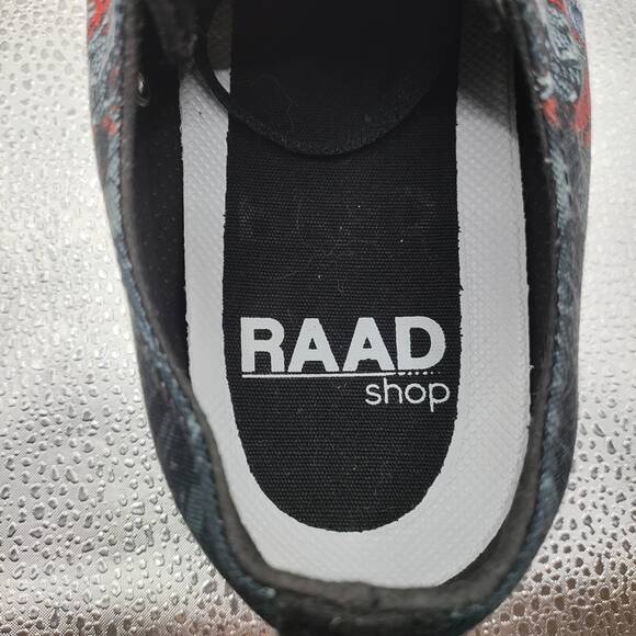 RAAD Samurai Sword Dragon Mens Black Graphic Low Top Sneakers US Size 10M - Picture 5 of 11